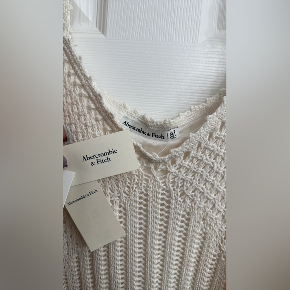 NWT Abercrombie and Fitch Crochet Style Mini Dress Cream
Color XL TALL(44” long) - Picture 9 of 11